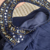 Black Label Contony Navy Blue Beaded Formal Gown Size AU 8