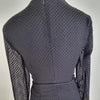 Bardot Black Polka Dot Ruffle Mini Dress Black 6 AU