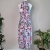 Portmans Signature Collection Blue Floral Midi Dress Blue 8