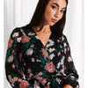 Tokito Black & Pink Floral Maxi Dress 6 AU