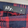Ally Fashion Red Preppy Plaid Mini Skirt Size 6 AU