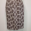David Lawrence Animal Print Belted Sheath Dress Beige Size 8 AU