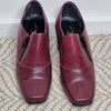 Rare Vintage Laura Benini Burgundy Leather Heels 7 AU
