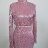 Club London Pink Sequin Open Back Dress Size AU 12 AU