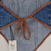 Glassons Denim Suzy Mid Corset Bandeau Top Size AU 6