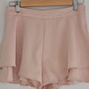 ZARA Basic Collection Layered Ruffle Shorts Pink Size 8 AU