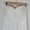 Miss Anne Strapless Rhinestone Chiffon Bridal Gown 8 AU