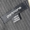 Portmans Grey Pinstripe Ruffle Detail Dress Size 16 AU Made in Australia