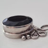 A Sterling Silver 925 Pendant With Natural Faceted Silver