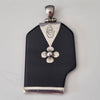 925 Sterling Silver Black onyx pendant. 11gm. included.