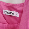 Ghanda Pink Corset Top With Zipper Back S