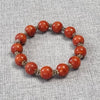 Coral &amp; Sterling Silver Beaded Bracelet | Natural Gemstone
