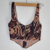 whitefox White Fox brown and tan corset top. condition.