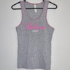 Lorna Jane Grey And Pink Tank Top Medium