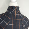 Cue Black Check Sleeveless High Neck A-Line Dress 6 AU