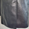 Luck And Trouble Black Faux Leather Blazer Black Size 6 AU