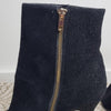 Danni Minogue black suede peep-toe ankle boots Size 38 (7 AU)