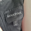 Minkpink Black Sequin Party Mini Dress Black XS