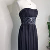 Demand Strapless Cocktail Sequin Dress Black Size 8 AU