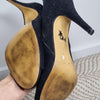 Danni Minogue black suede peep-toe ankle boots Size 38 (7 AU)