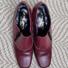 Rare Vintage Laura Benini Burgundy Leather Heels 7 AU