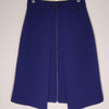 Cue Women's Blue Pleated skirt with front zipper. Size 6 AU