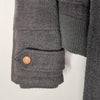 Cristal Grey Wool Blend Belted Jacket | Size Small (AU 6–8) | Classic Winter Coat