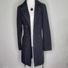Savannah Black Double-Breasted Trench Coat Black Size AU 10