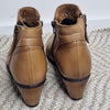 Bueno Tan Leather Ankle Boots Tan