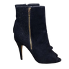 Danni Minogue black suede peep-toe ankle boots Size 38 (7 AU)