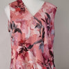 Portmans pink floral print sleeveless blouse with 10