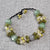 Natural beaded gemstone Green necklace. Excellent Green