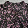 Portmans Floral Blouse Top Black And Pink Size 8 AU
