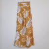 Sheike Mustard Tropical Print Wide-Leg Pants Size AU 6