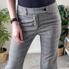 Laura Ashley Black and White Plaid Trousers - Size 6 AU