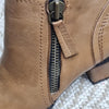 Bueno Tan Leather Ankle Boots Tan
