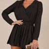 Showpo Women’s Black Long Sleeve Playsuit NWT Size 10 AU