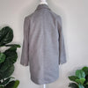 Topshop Chic grey coat effortlessly stylish with silver 8
