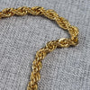24K yellow gold plated rope chain ladies ladiesgoldchain