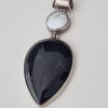 925 Sterling Silver Black onyx White mother of included.