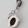 A Sterling Silver 925 Pendant With Natural Faceted Silver