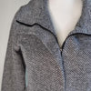 Chic grey tweed jacket with a flattering peplum 10