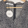 Atmos and Here Black White Animal Print Mini Dress 6 AU NWT