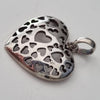 Sterling Silver heart pendant. As shown in photos. Silver