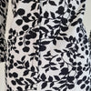Miss Selfridge Black And White Floral Print Dress Ruffle Sleeve Cuffs Size 6 AU