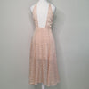 Keepsake Blush Pink Jacquard High-Low Dress Romantic 6 AU