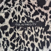 Cue in the City Black White Animal Print Panel Dress Size 10