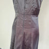 Cue Charcoal Grey Satin Cocktail Dress Grey Size 8 AU