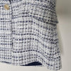 David Jones Tweed Blazer Jacket Blue White Check – Size 8 – Classic Chic