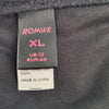 Romwe Black Faux Leather Corset Tube Top with Cross Pendant – Size XL